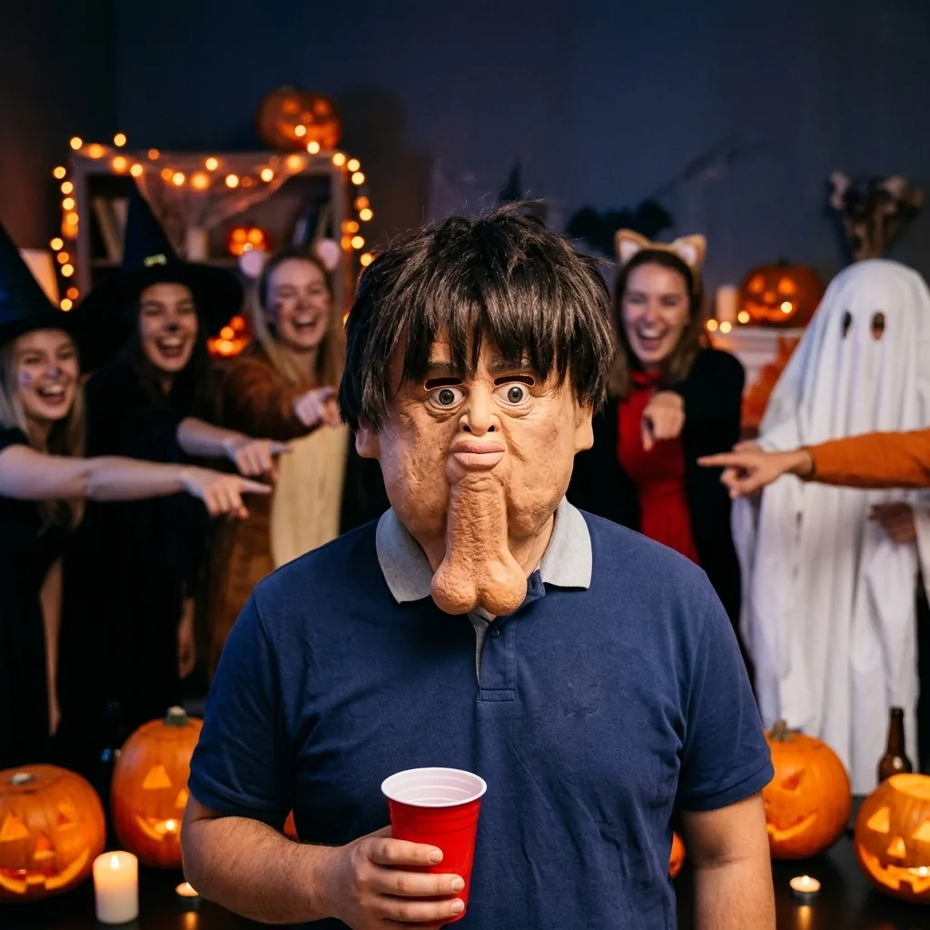The Awkward Uncle Mask – Prank Party Mask